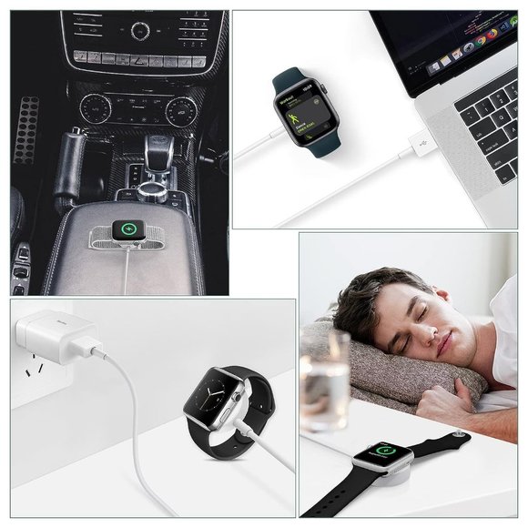 5.0 ft Upgrade iWatch Portable Wireless Apple Watch Series Watch Charger - Picture 6 of 9